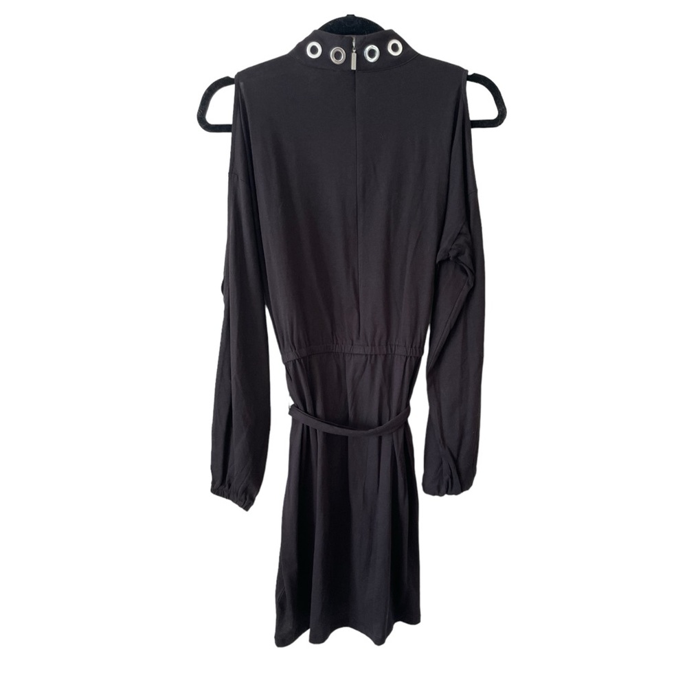 NWT MICHAEL Michael Kors Mock Neck Cold Shoulder Knee Length Dress-Small - Picture 5 of 8